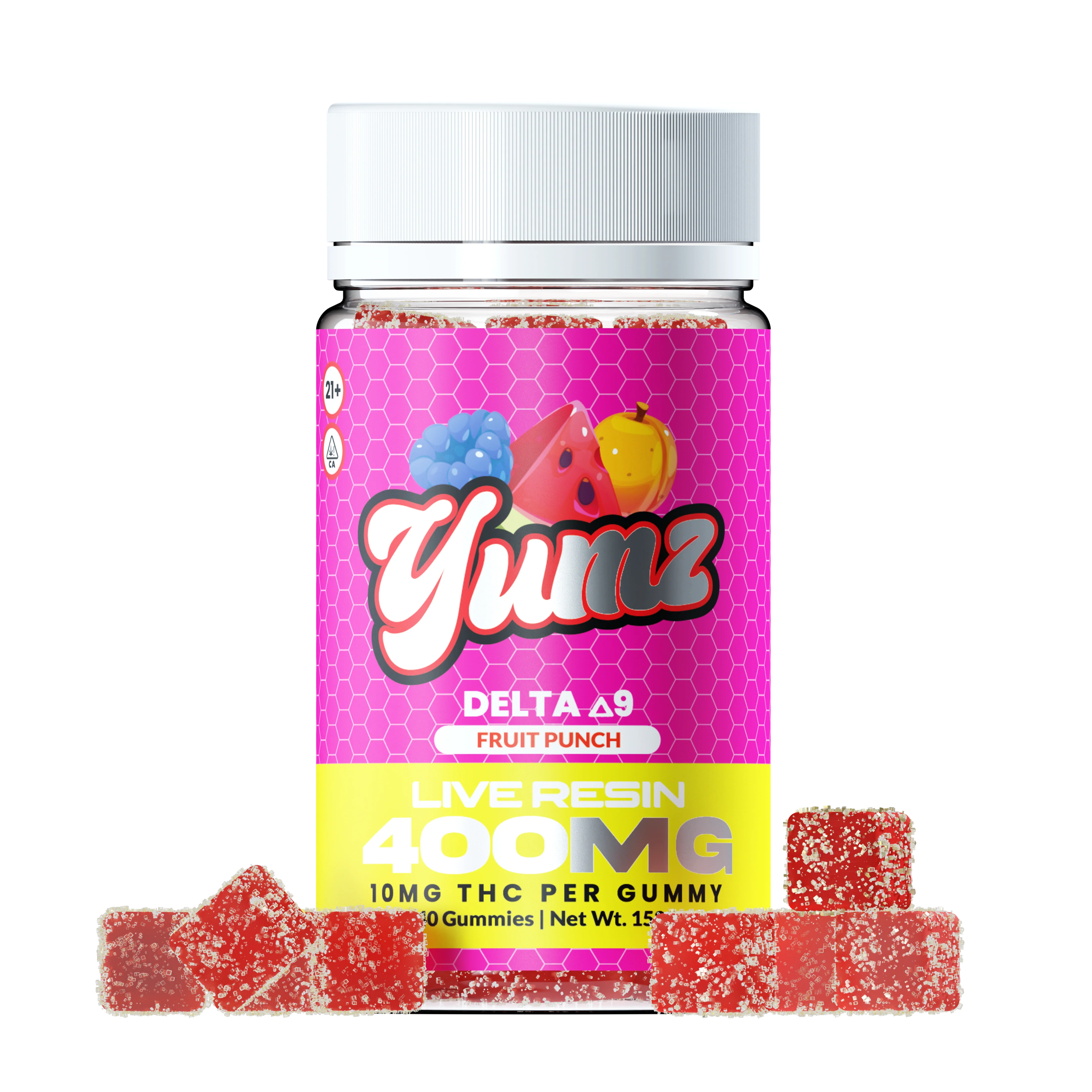 THC Gummies ( Farm Bill Compliant Delta-9 THC ) YUMZ LAB - Fruit Punch