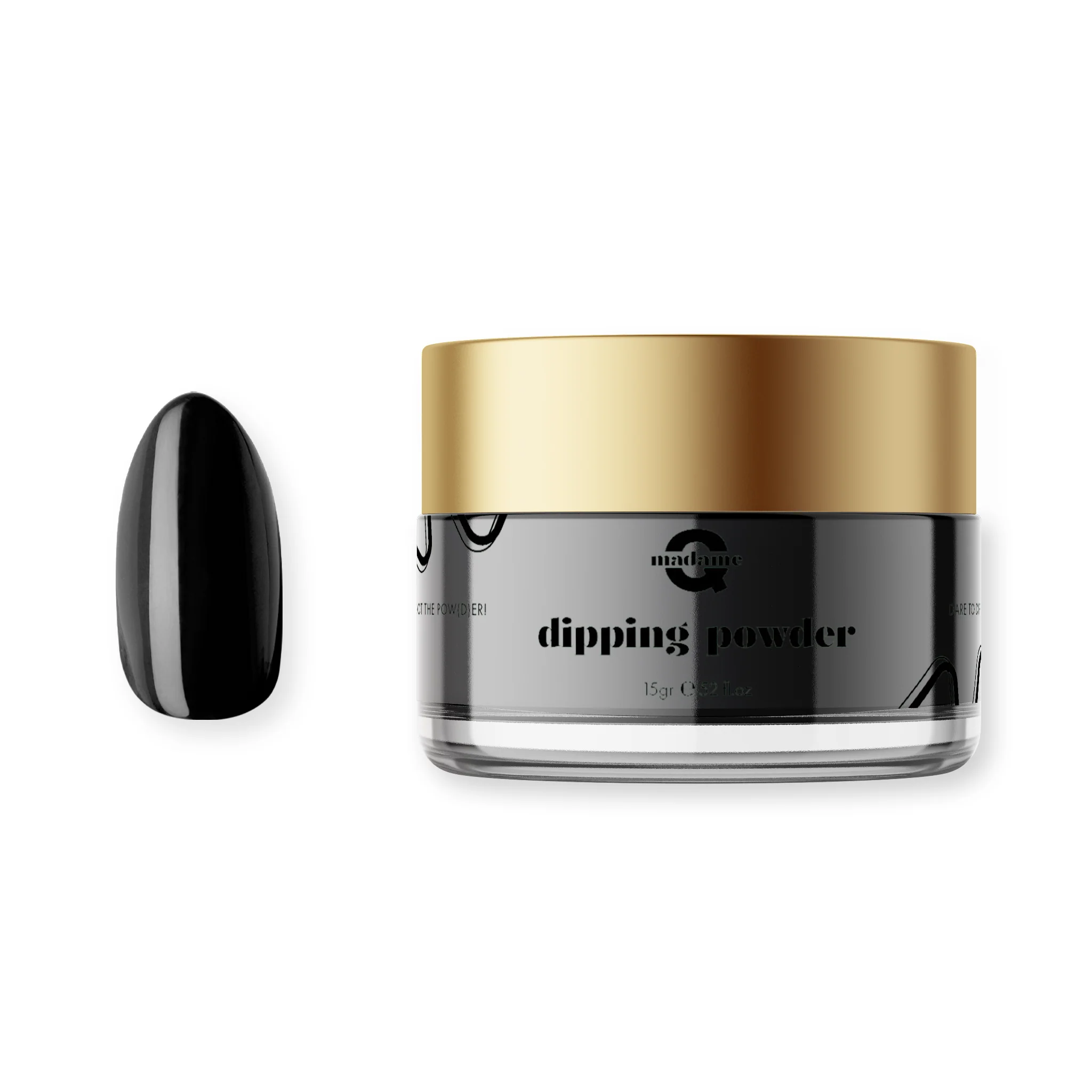 Black to Black Dipping Powder