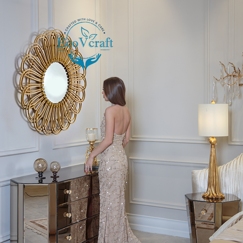Alpana Rattan Mirror