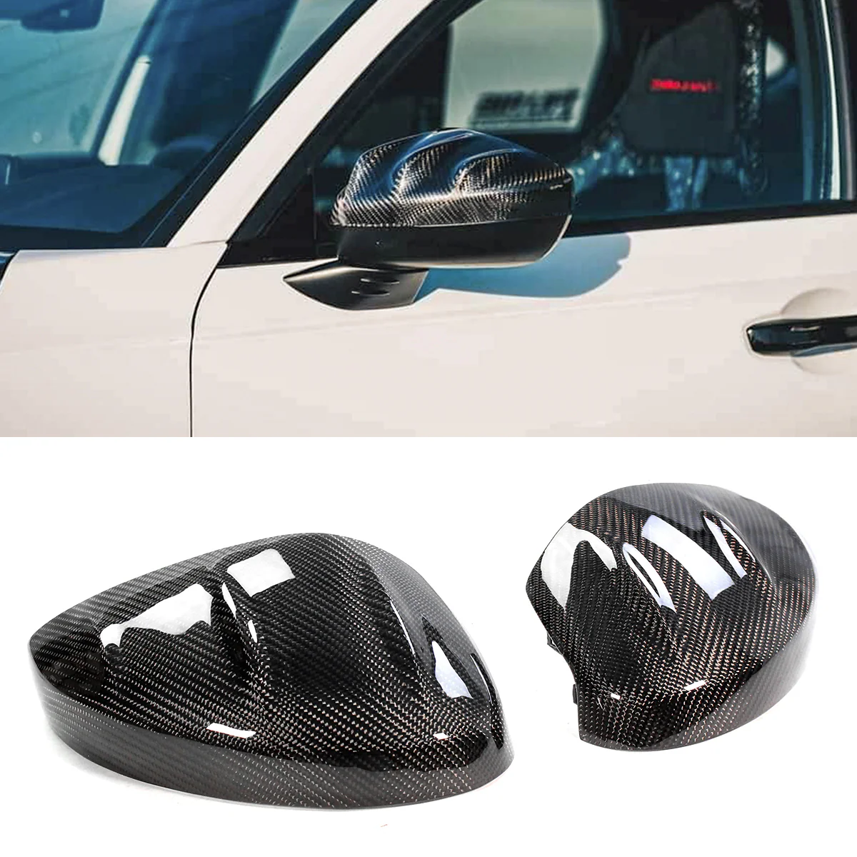 Mugen Designed Carbon Fiber Mirror Caps