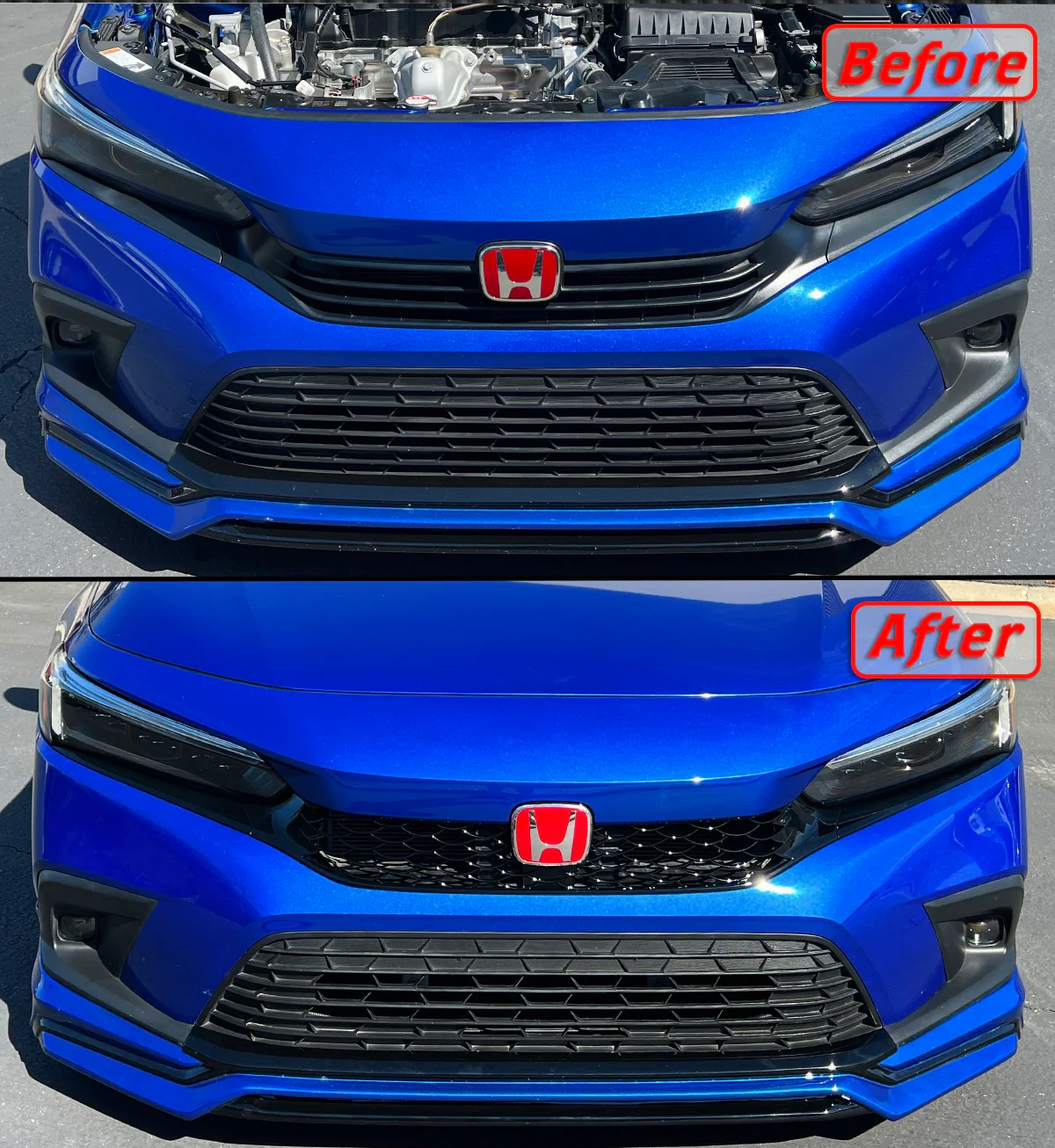 Type-R Style Upper Front Grill