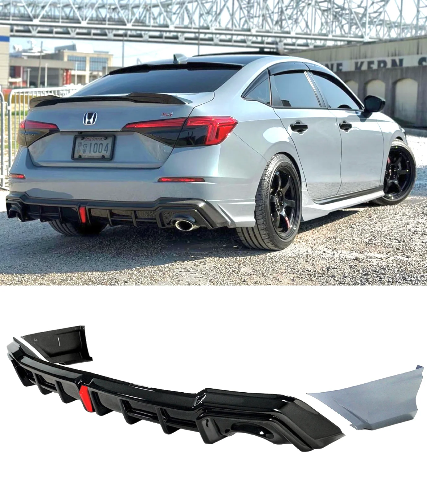 Yofer V2 LED Rear Diffuser (Painted)