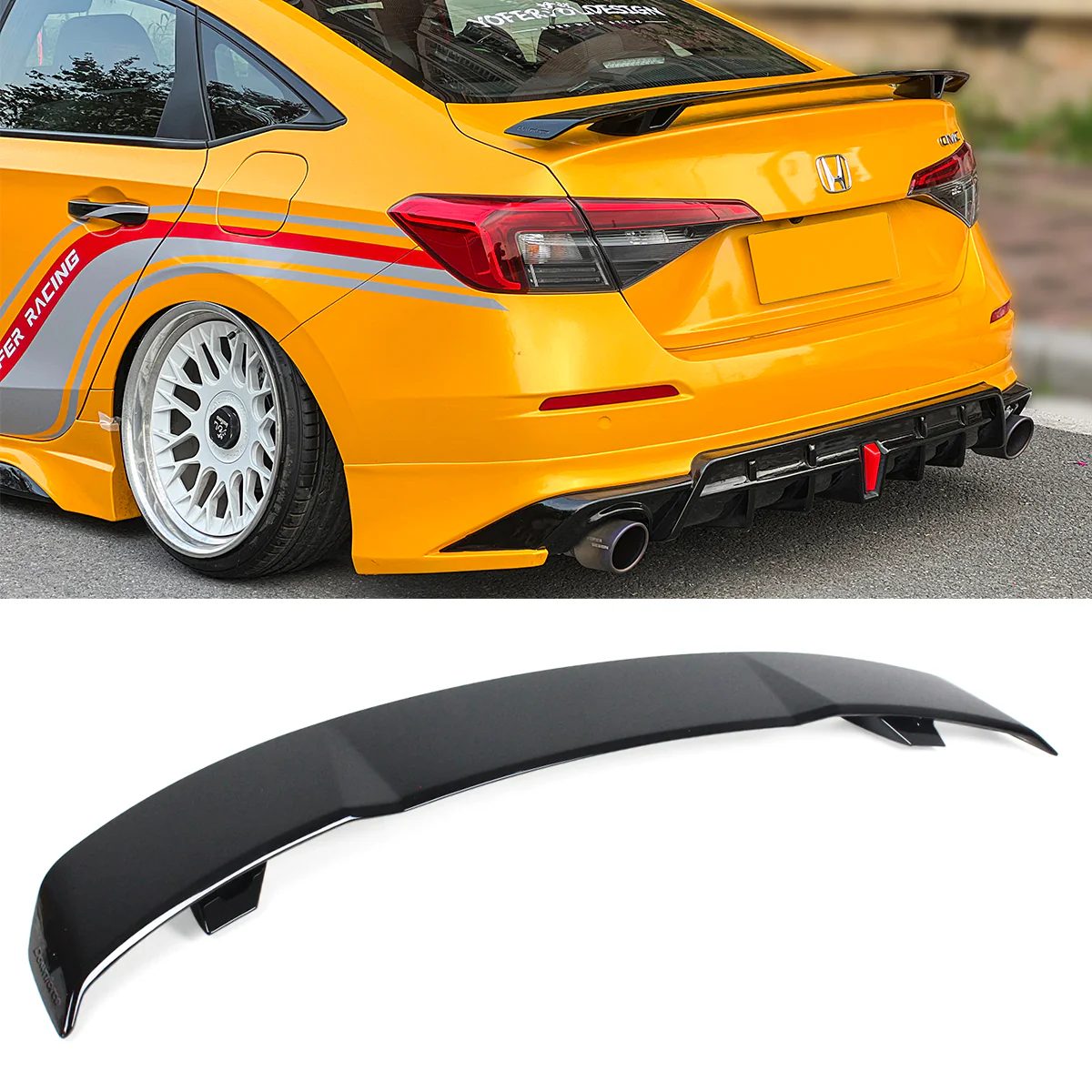 Yofer V2 Rear Spoiler Wing (Sedan)