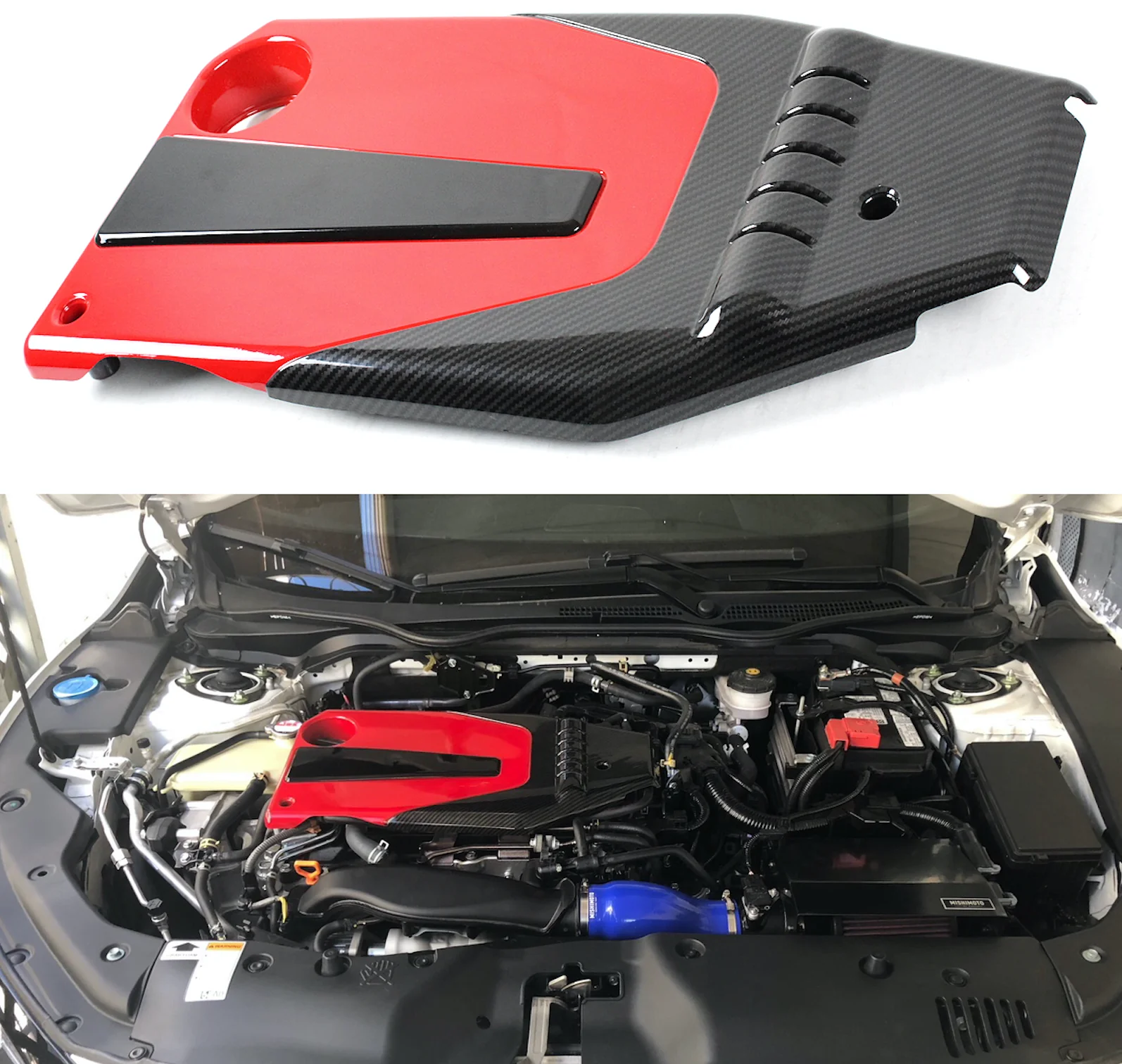 TR Style Engine Cover for 2016-2021 Honda Civic