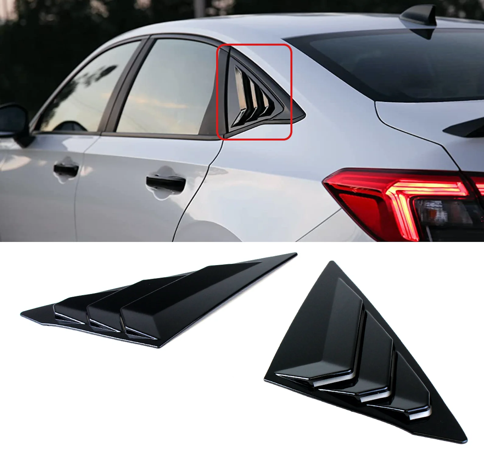 Aerolution Quarter Panel Rear Side Window Louver