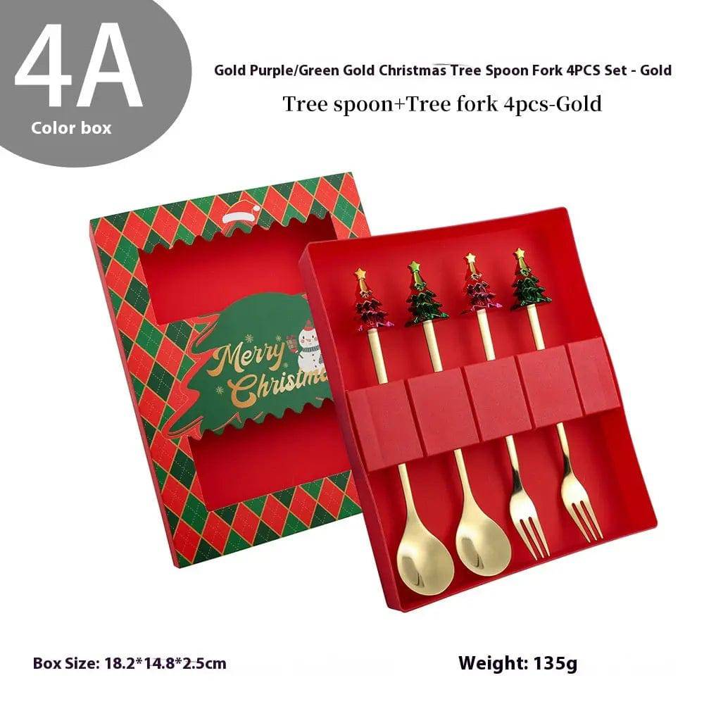 Cheerful Snowman Stainless Steel Cutlery Set