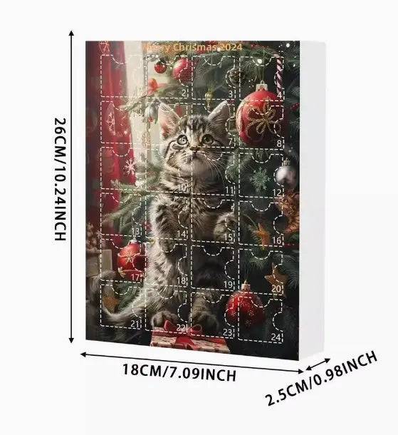 Charming Acrylic Cat Advent Calendar for the Holidays