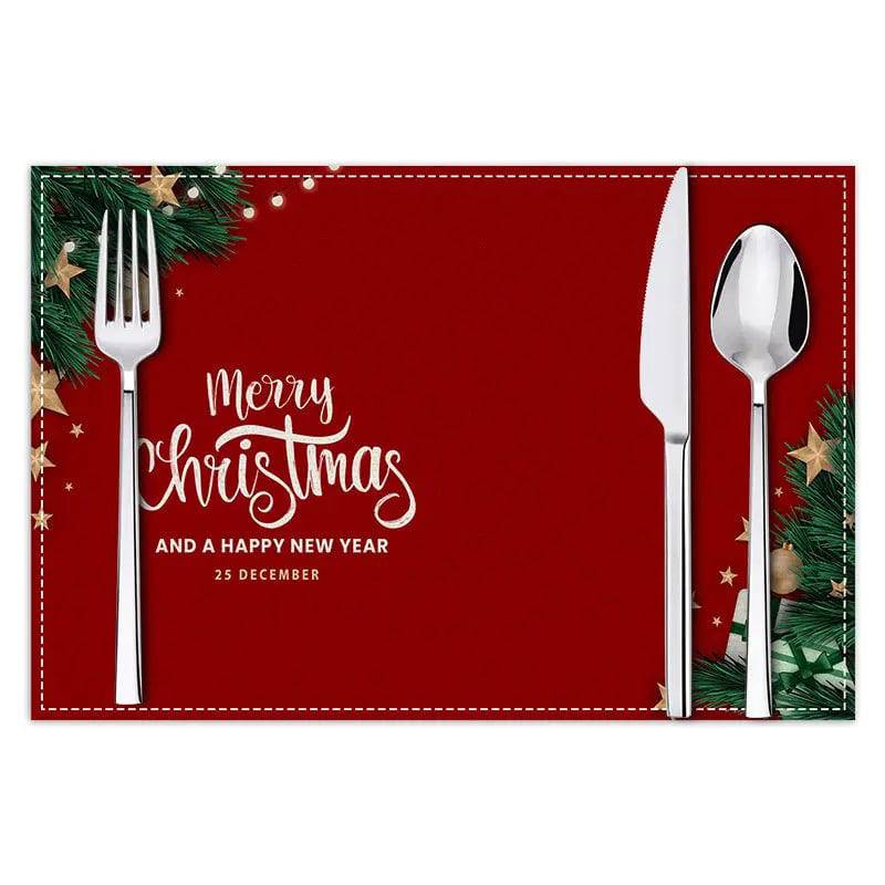 Christmas Cheer Linen Placemats