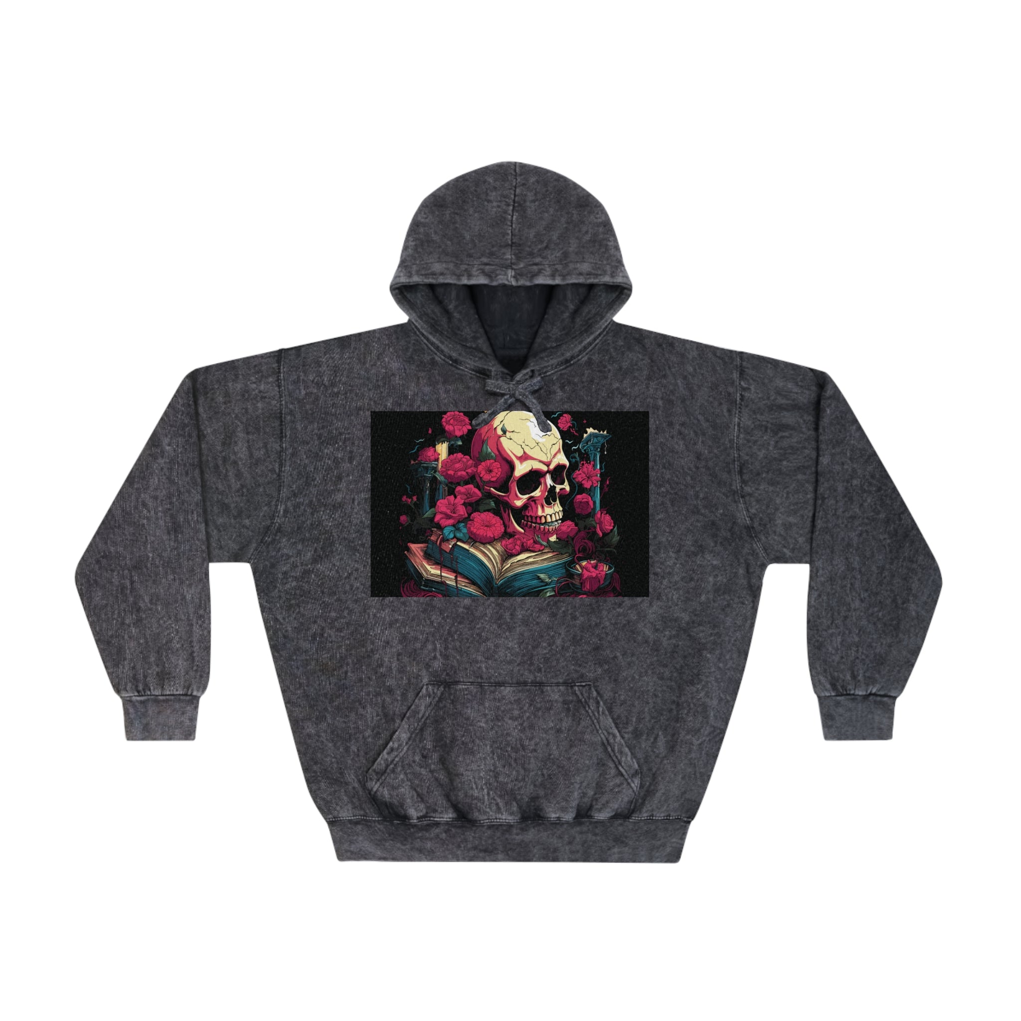 Skull & Roses Noir Hoodie