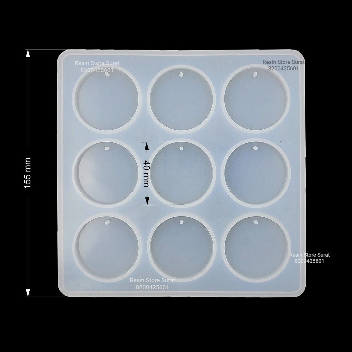 9 Round Keychain mould