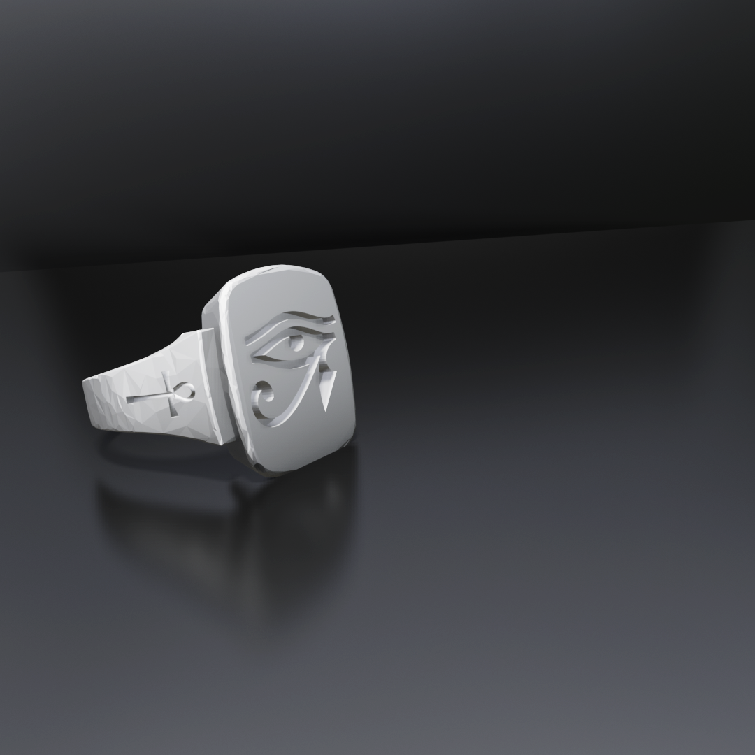 Eye of Ra Signet Ring