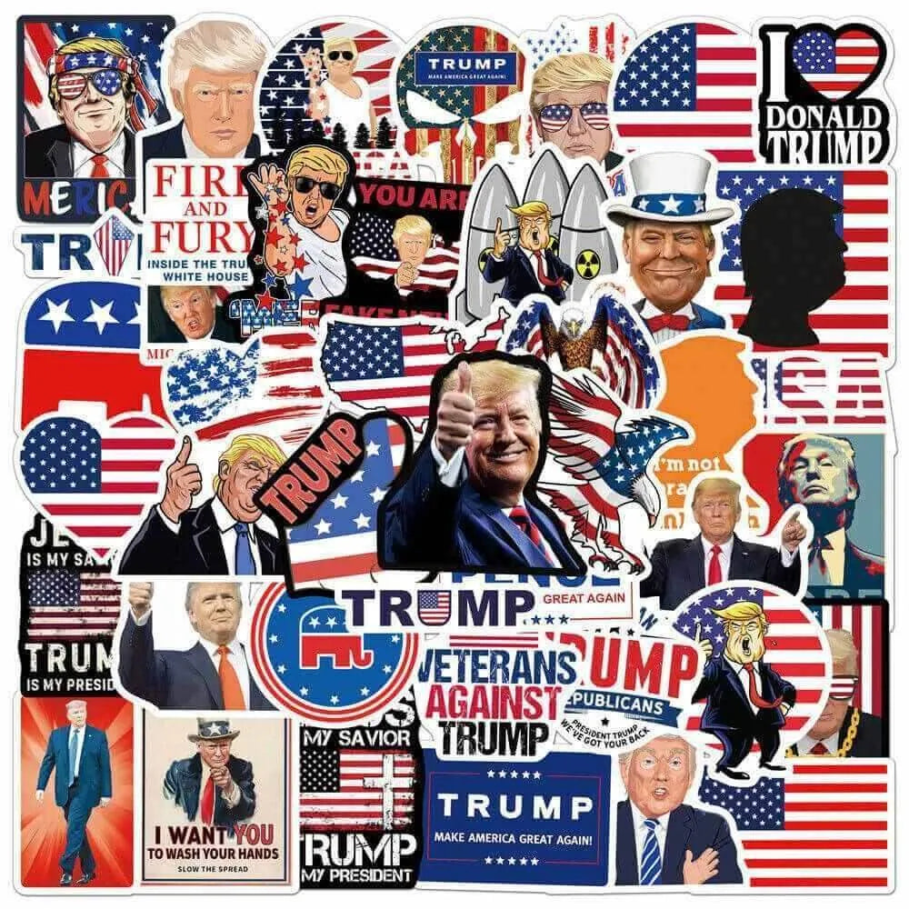 50pcs 2024 Donald Trump Stickers