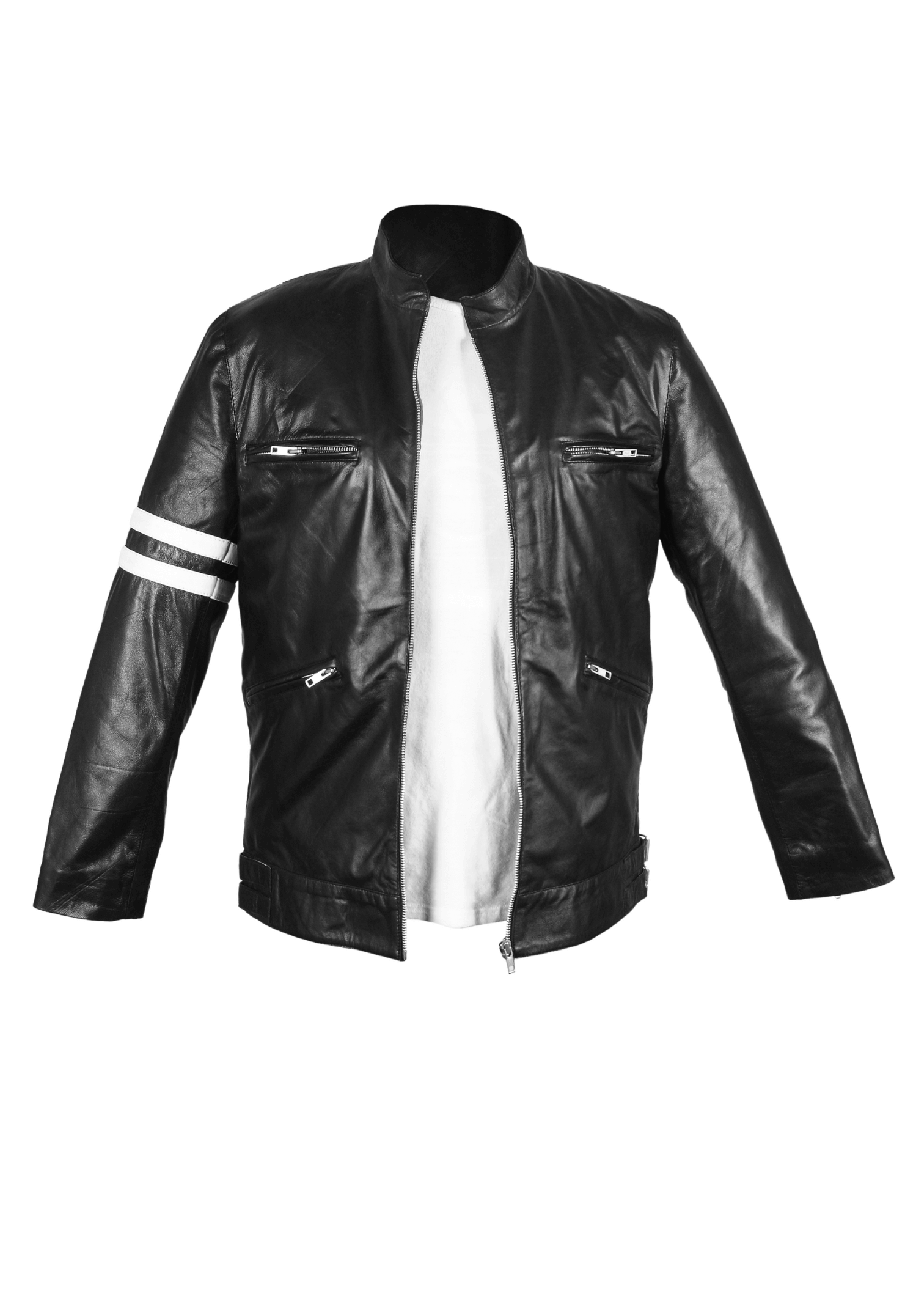 Dirk Gently's Lambskin Leather Jacket Black for Men