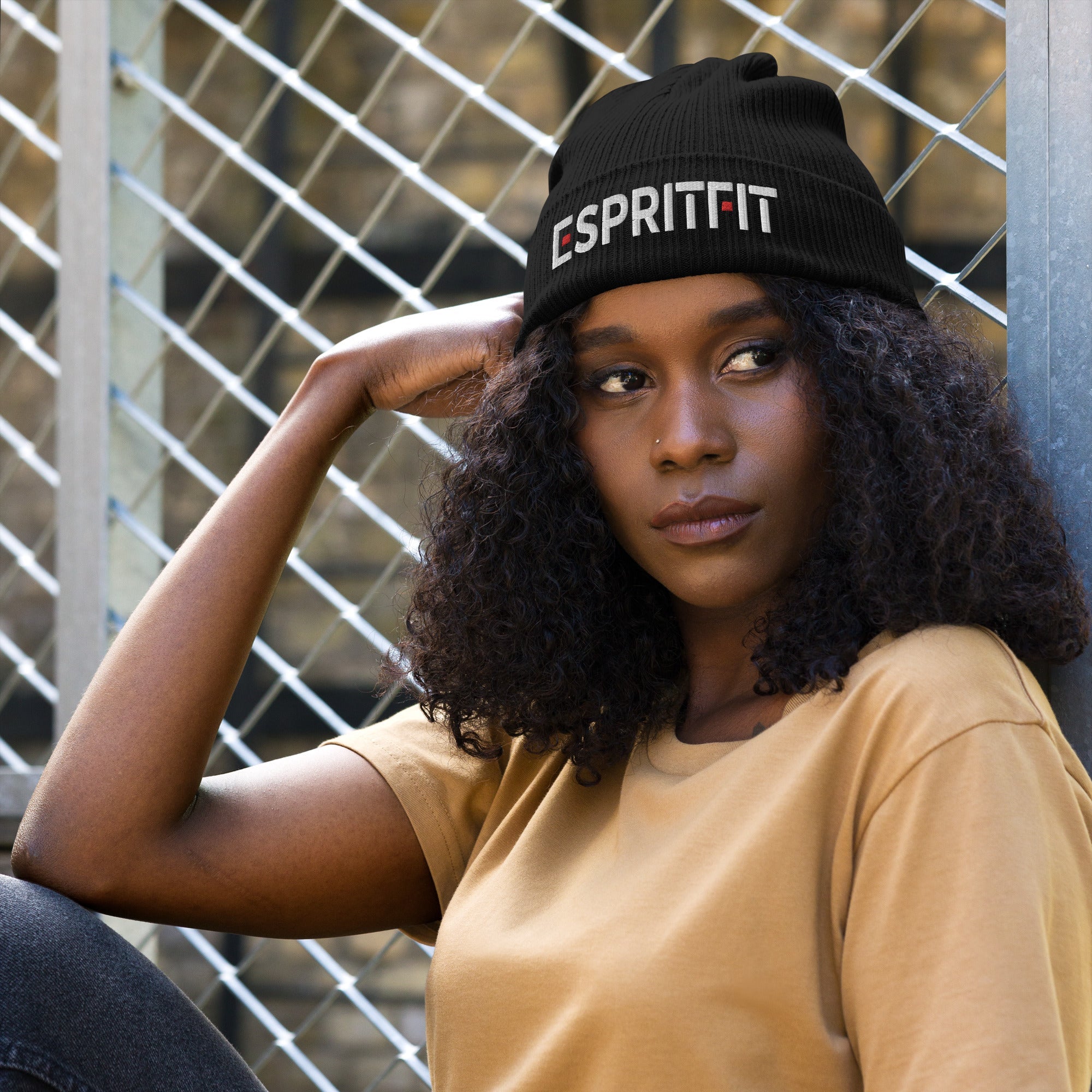 Espritfit Flow & Flourish Ribbed Beanie