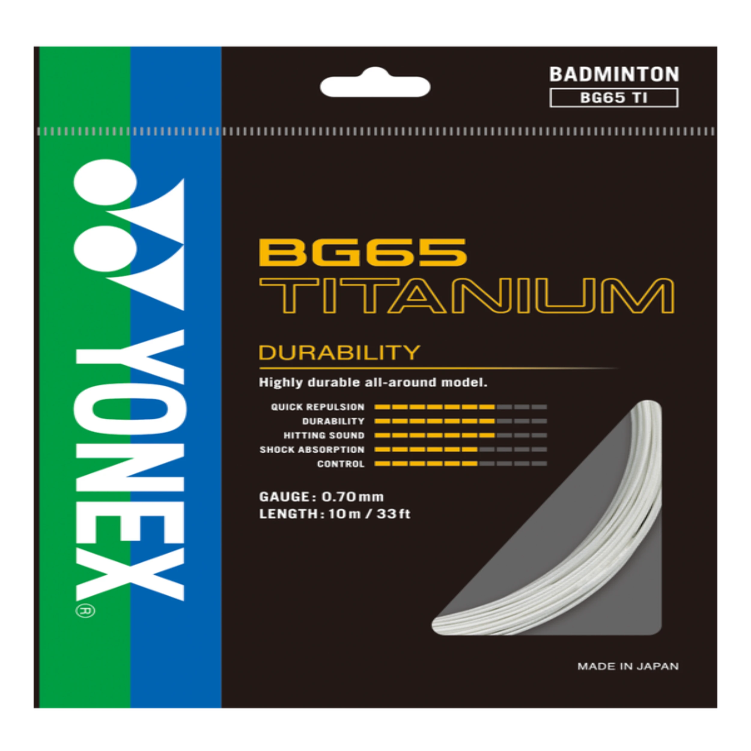 Yonex BG 65 Titanium - 0.7 mm