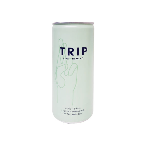 24 x TRIP 15mg CBD Infused Lemon & Basil Drink - 250ml