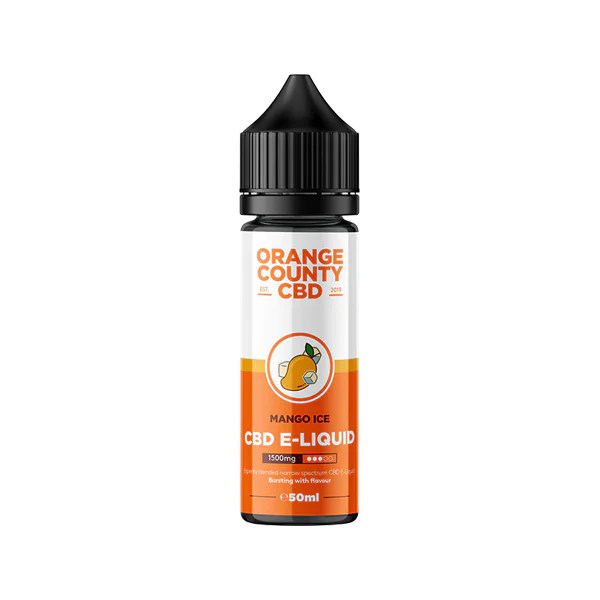 Orange County CBD 1500mg Broad Spectrum CBD E-liquid - 50ml (50VG/50PG)