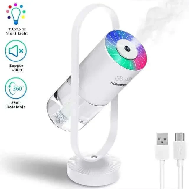 Air Humidifier & LED Night Light Projector