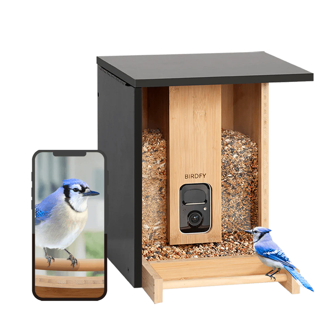 Birdfy Feeder Bamboo - Upgrade Smart Bird Feeder with Eco-friendly Material