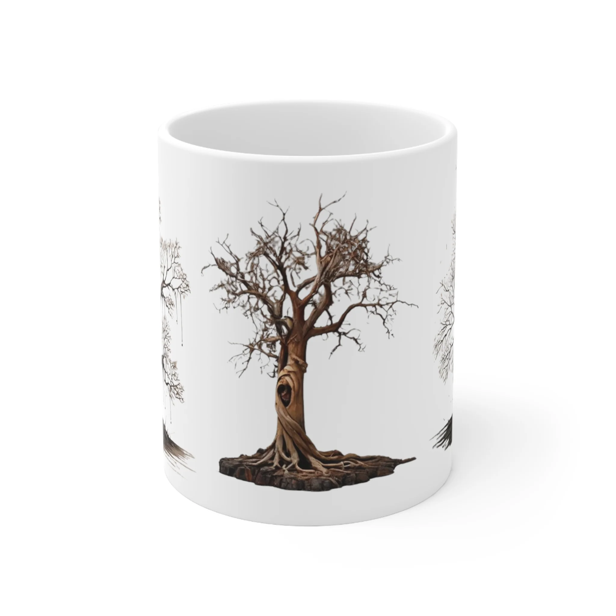 Leafless Trees Mug - Ceramic Coffee Mug 11oz