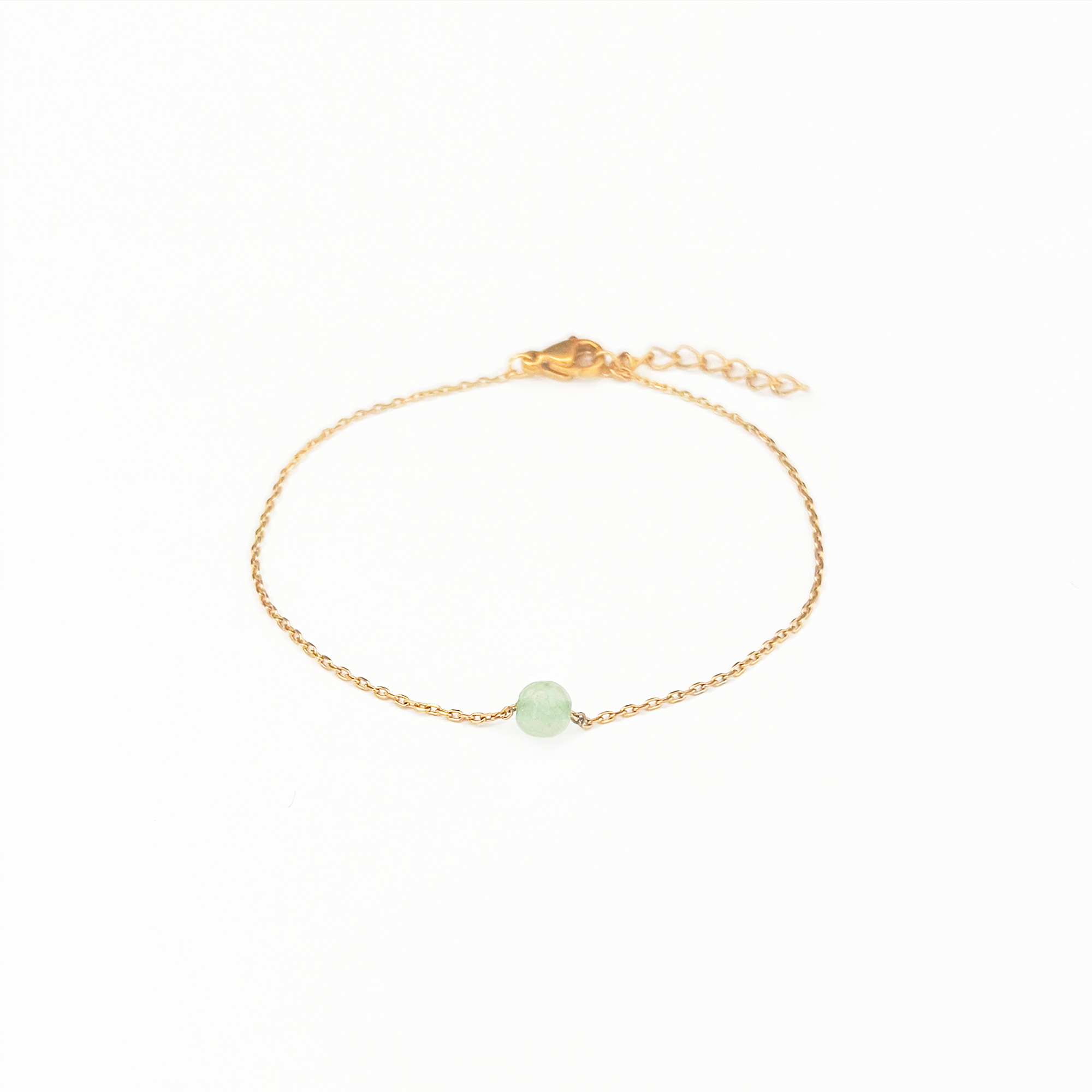 Bracelet pierre aventurine verte