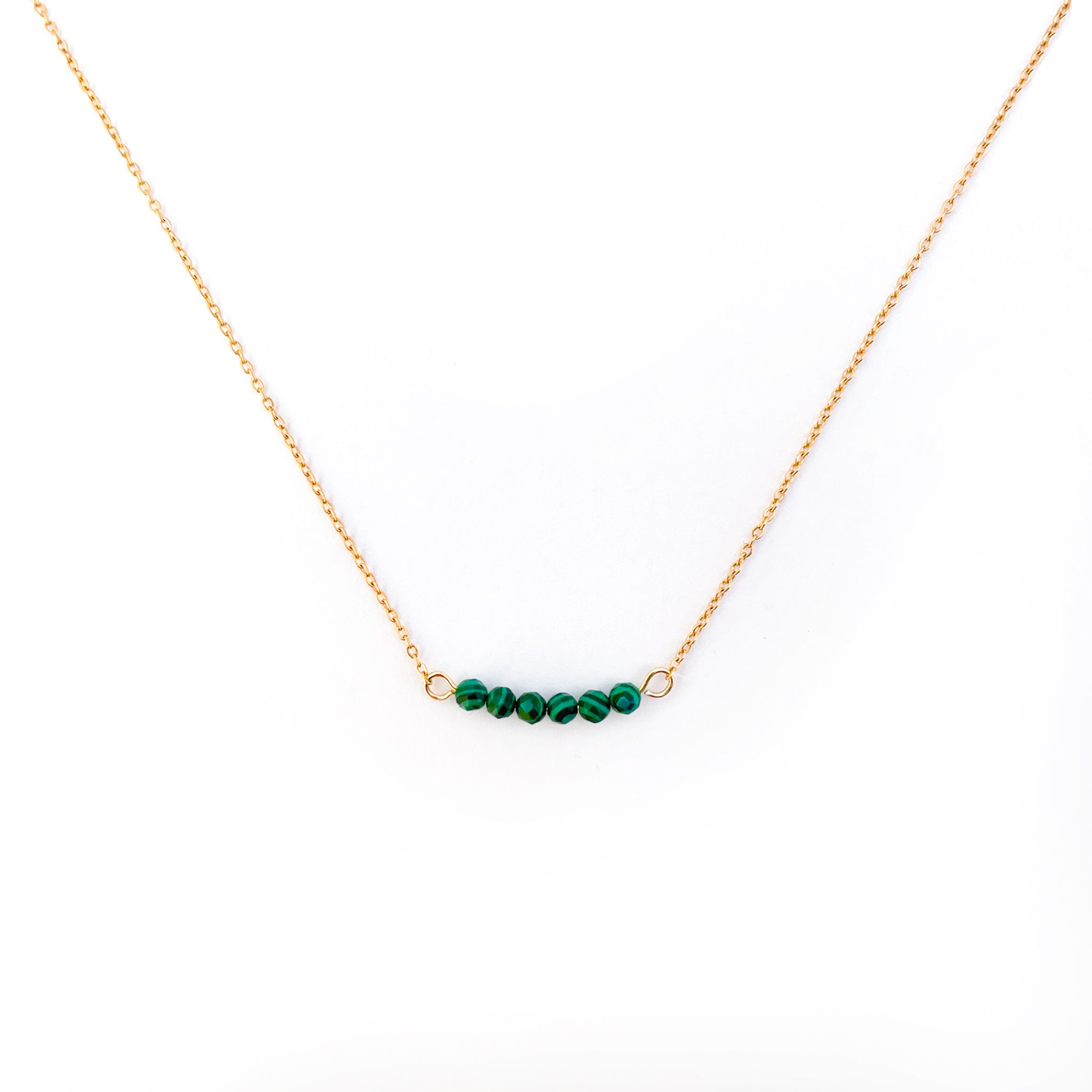 Collier multiple Malachite