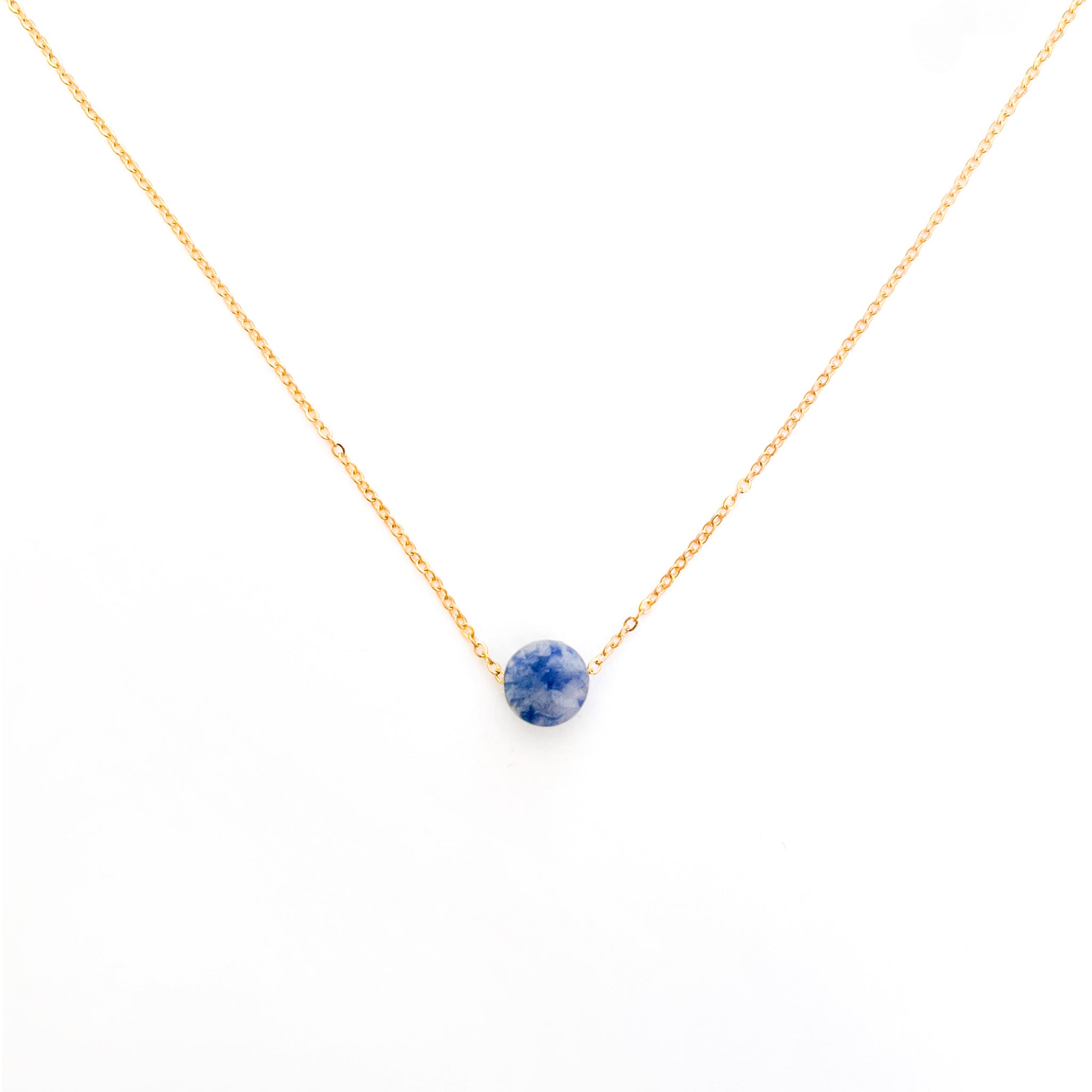 Collier pierre Sodalite