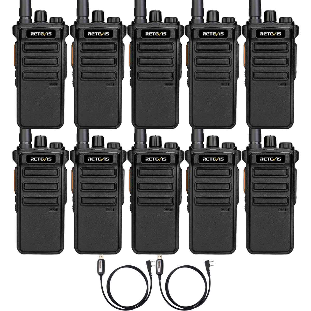 RB25 Digital High Power UHF Two way Radio (10 Pack)