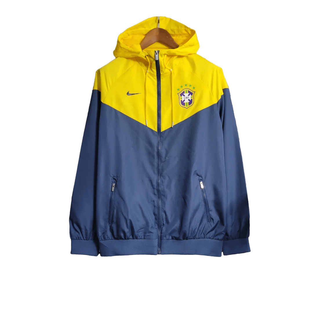 BRAZIL 2021/22 BLUE/YELLOW WINDBREAKER JACKET