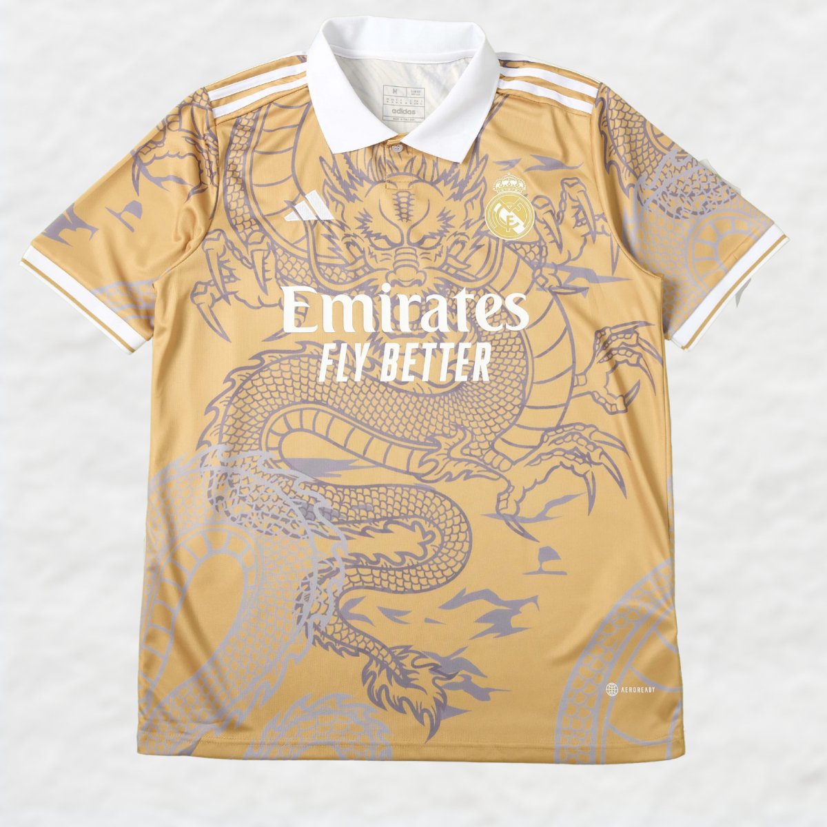 REAL MADRID 2023/24 'DRAGON' SPECIAL EDITION (GOLDEN) SHIRT