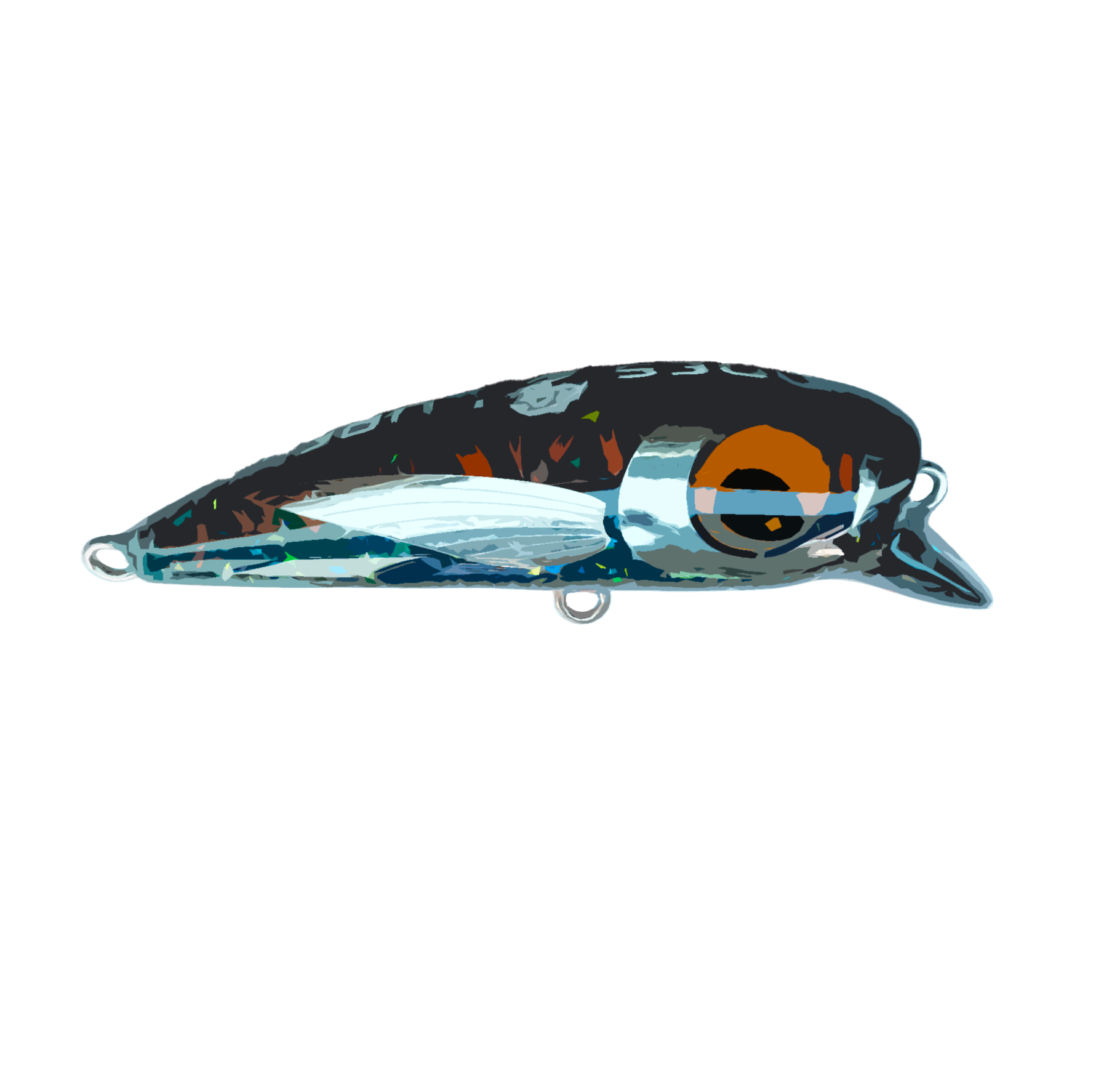 Slither Blue Orange Mackrel 80S