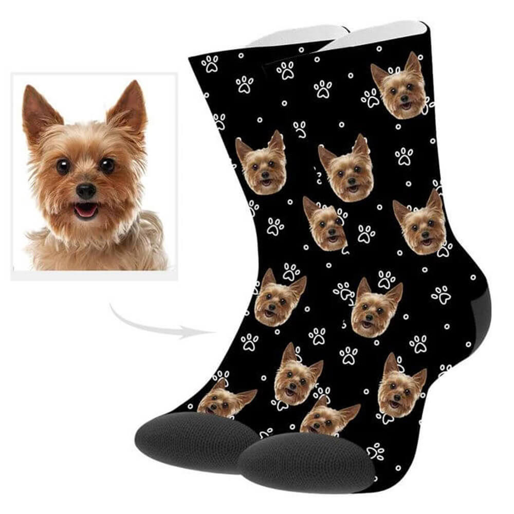 Custom Dog Photo Socks