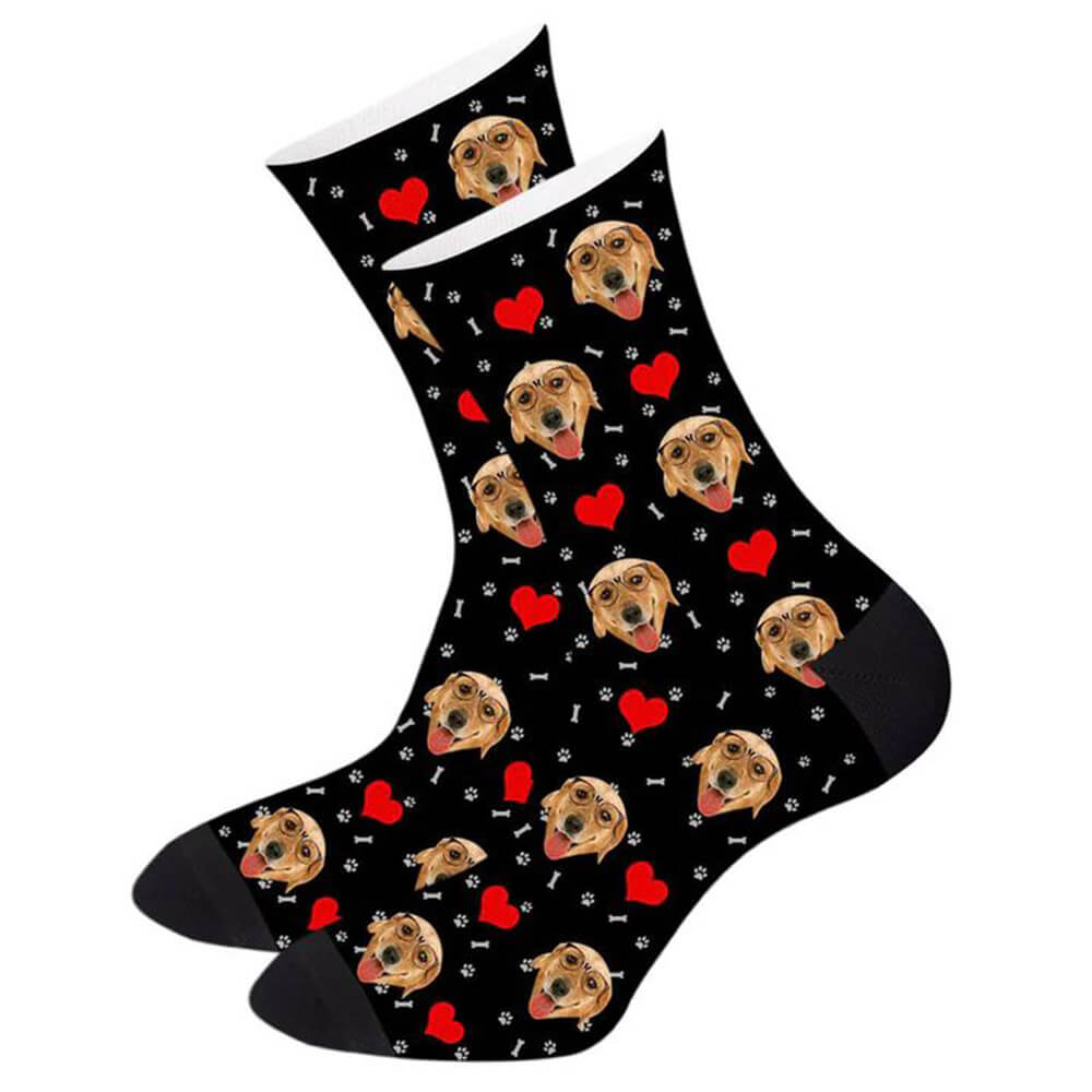 Personalized Dog Face Socks