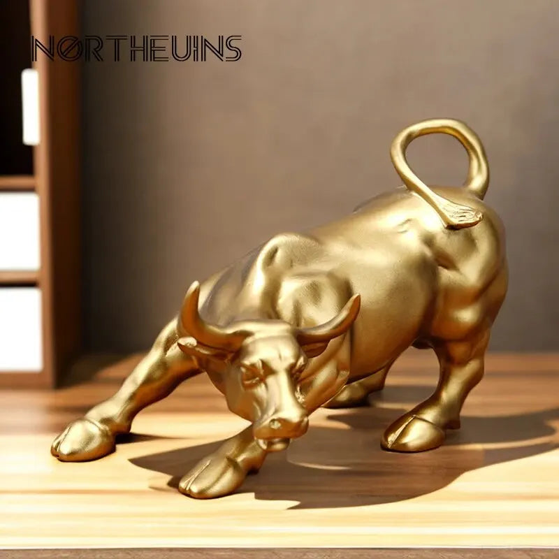 Wall Street Bull Market Resin Ornements