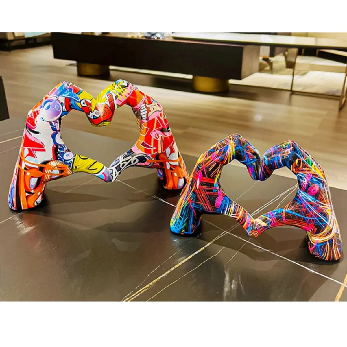 Resin Loving Gesture Sculpture