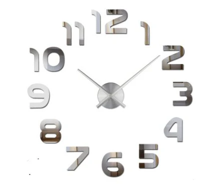 Creative 3D mirror wall clock