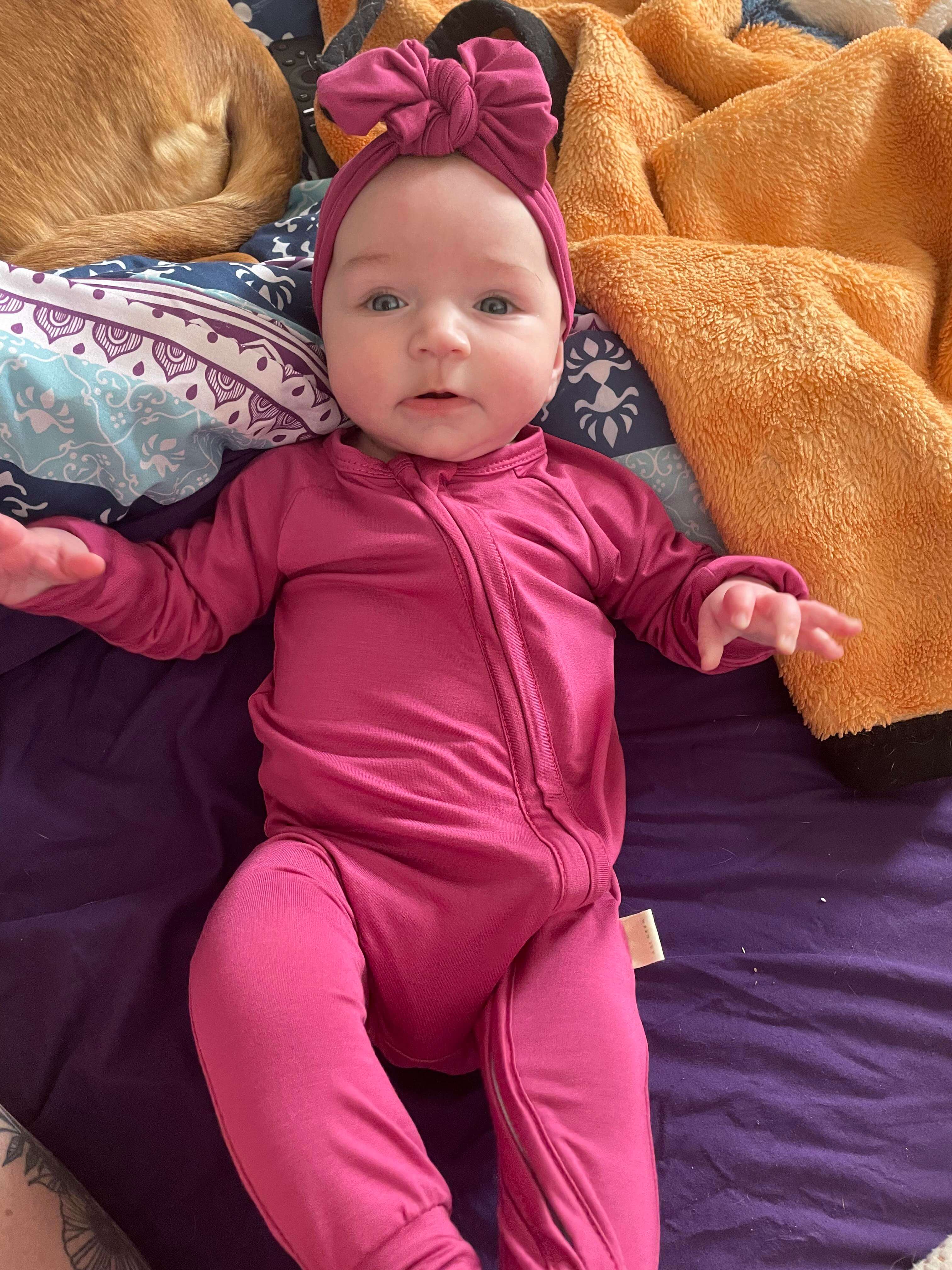 Basic Bamboo Zippie Pajamas -  It's Magenta, B!tch