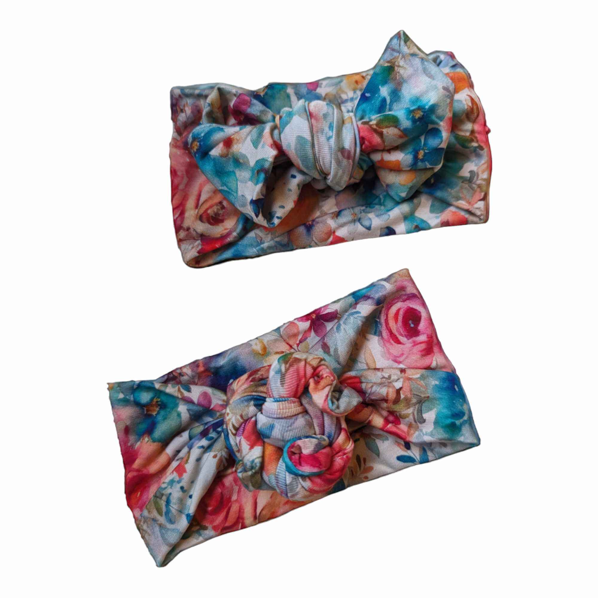 Seaside Blooms Bamboo Topknot Headband - Soft & Stylish Accessory