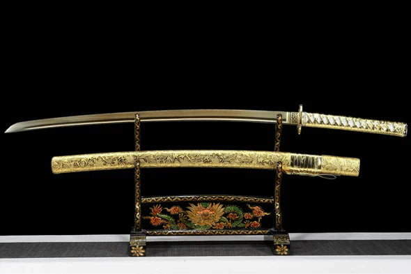 gold dragon katana