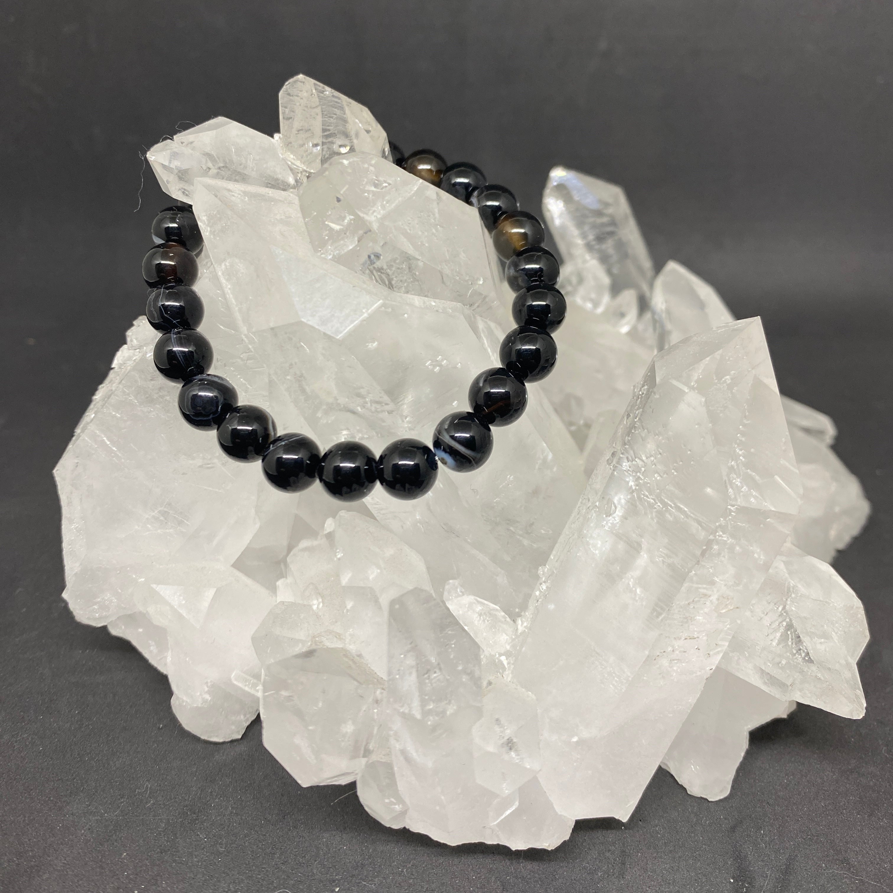 Bracelet Agate Noire