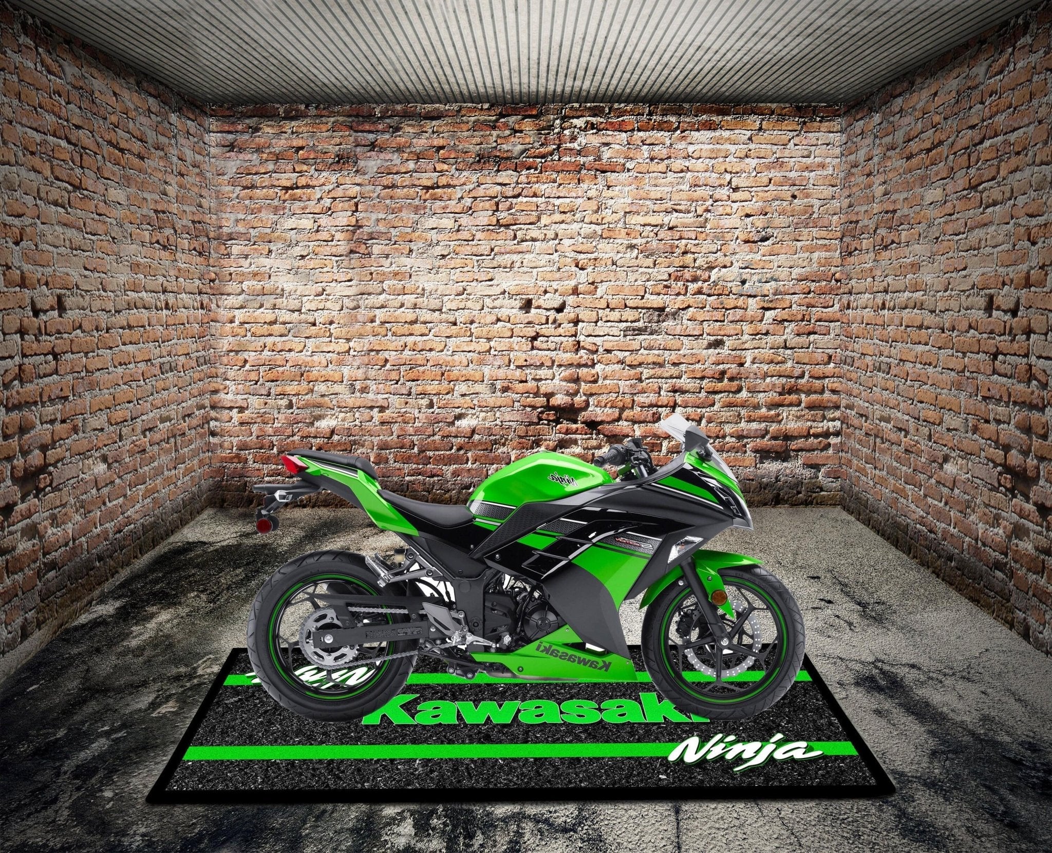 Designed Motorcycle Mat for Kawasaki Ninja