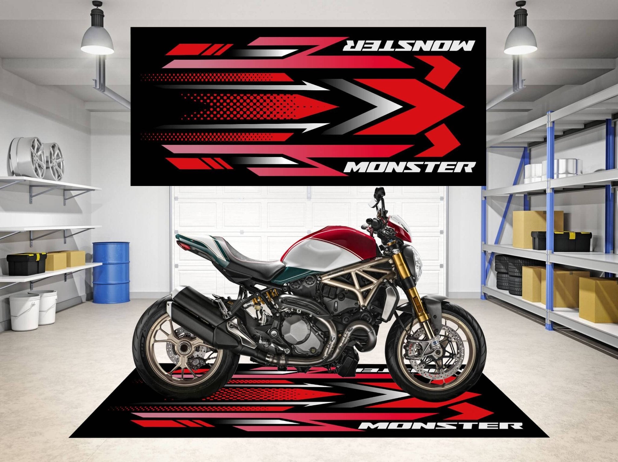 Designed Motorcycle Mat for Ducati Monster