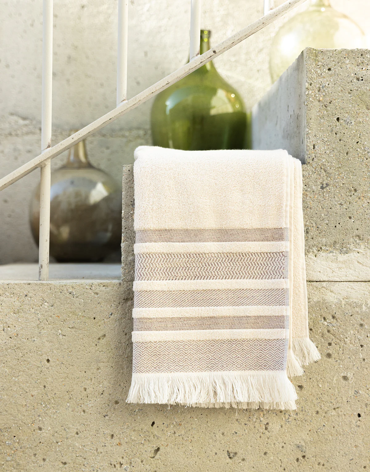 MORNING DUNES. Premium Cotton Bath Towel