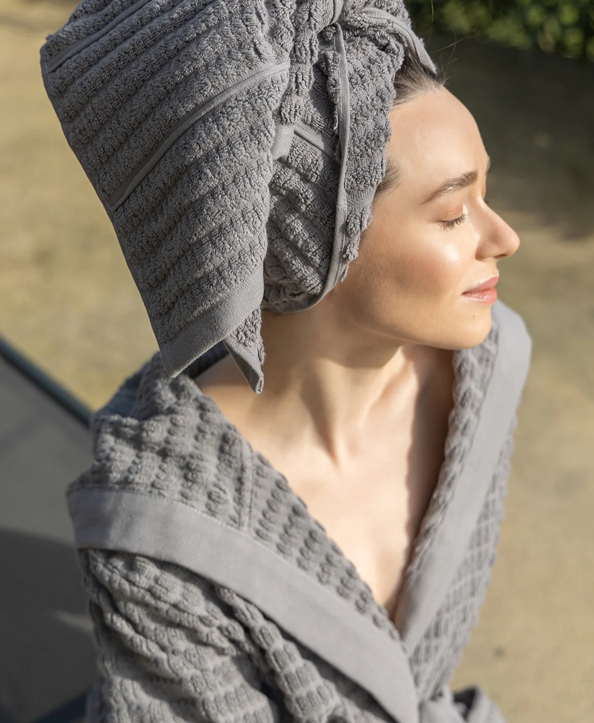 Swell. Organic Cotton Bathrobe. Grey