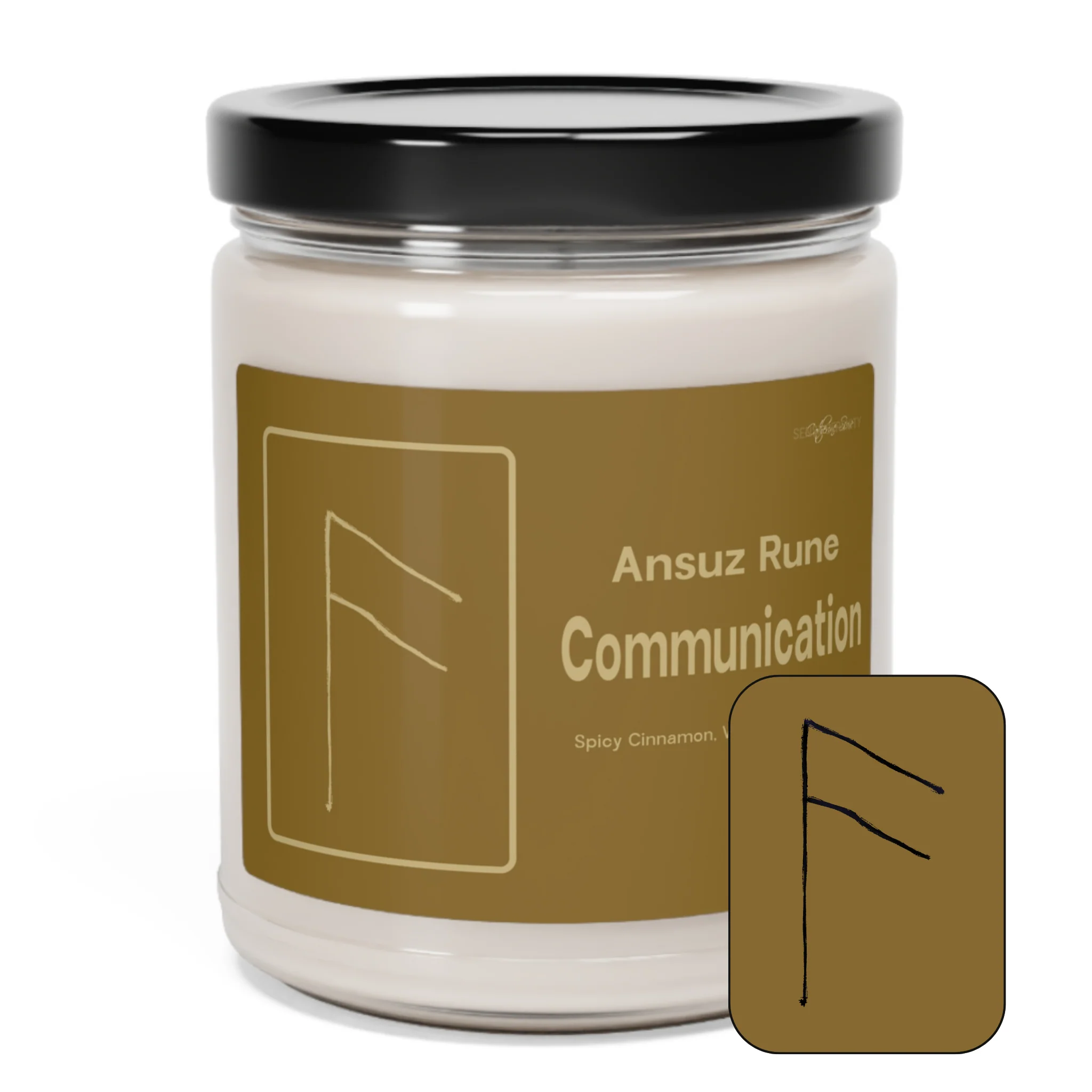 Ansuz Rune Scented Ritual Soy Candles | 9oz