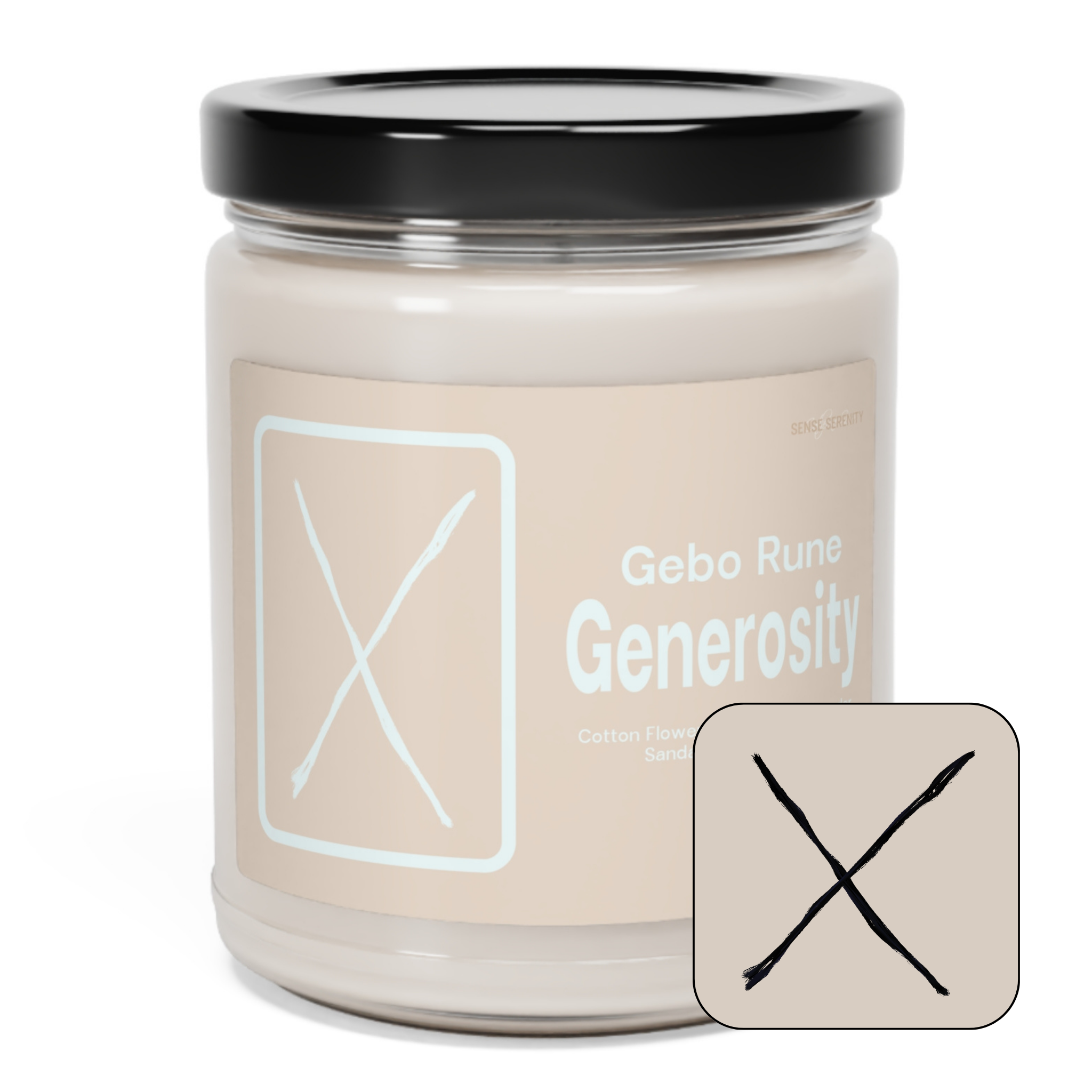 Gebo Rune Scented Ritual Candles | 9oz