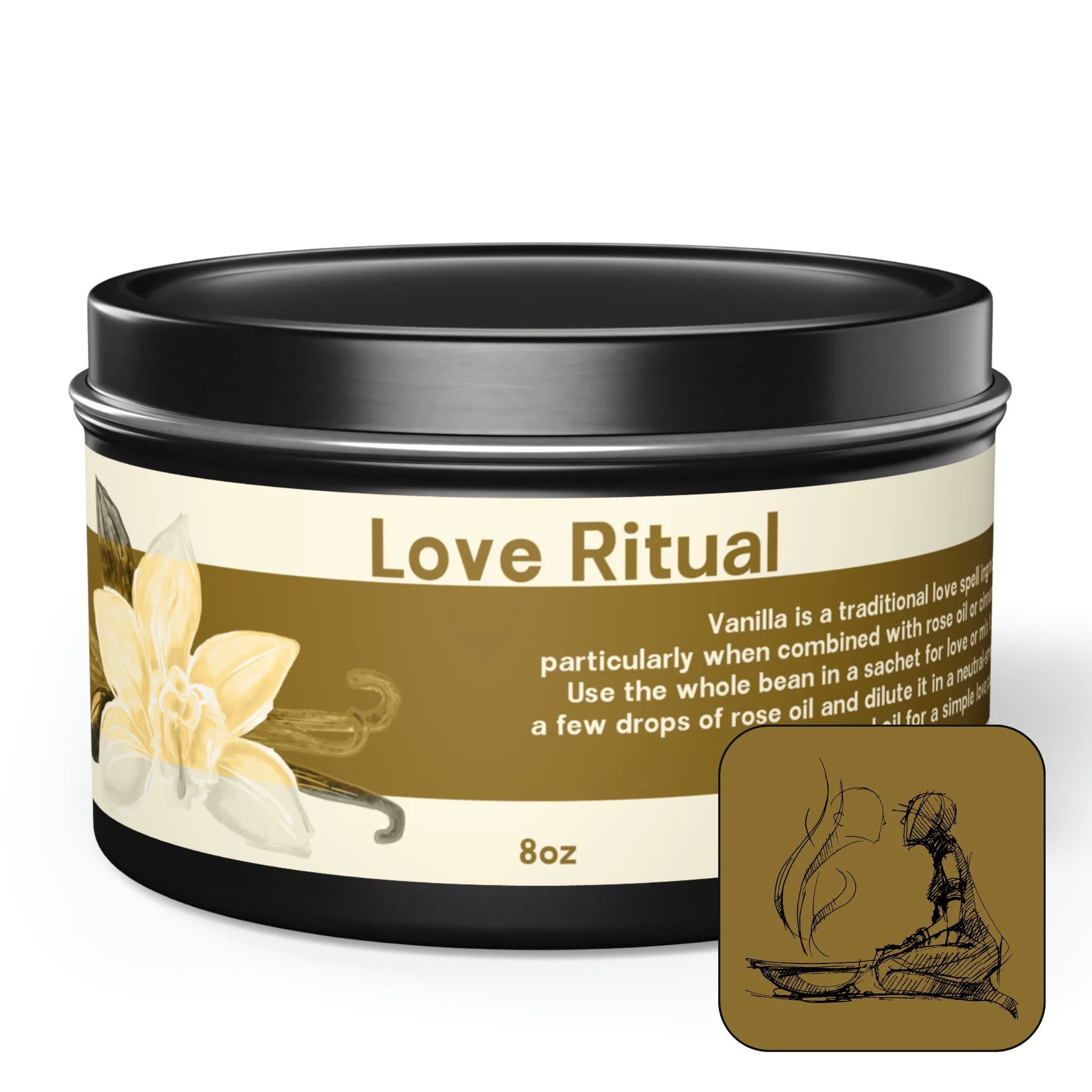 Love Ritual Scented Ritual Tin Candle | 4oz 8oz