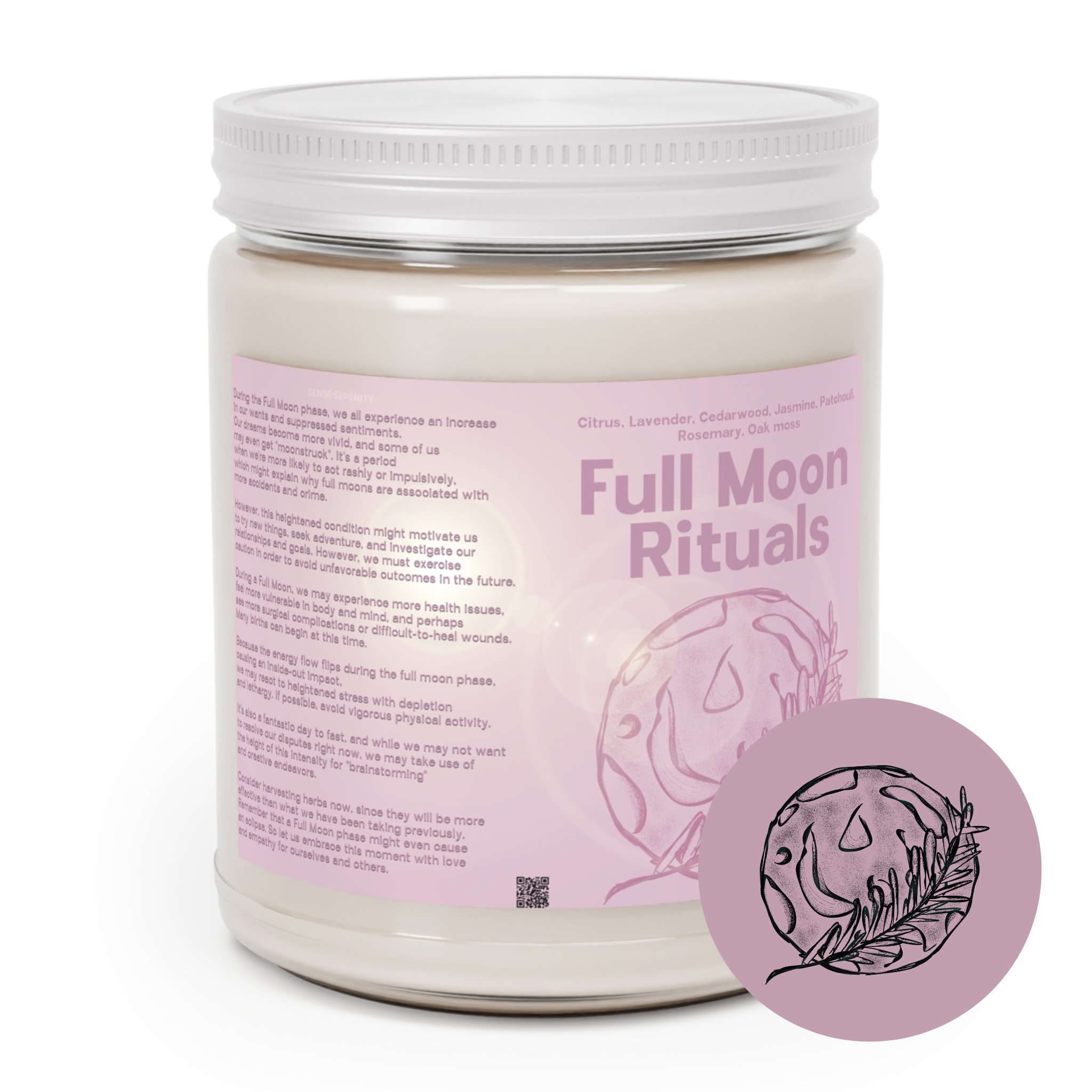 Full Moon Ritual Scented Ritual Candles | 9oz