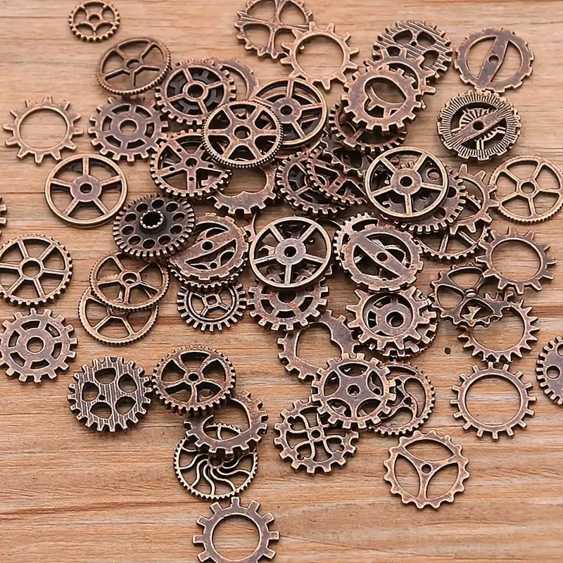 Mix Alloy Mechanical Steampunk Cogs & Gears