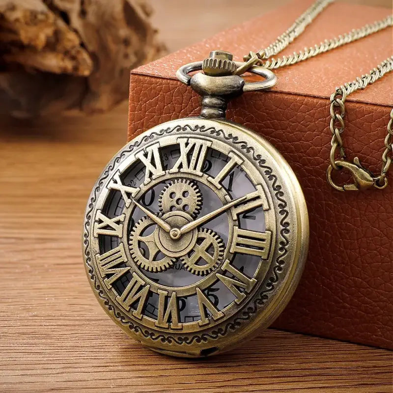 Bronze Gear Pocket Watch